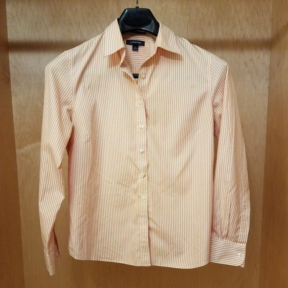 Non-Iron Pinstripe Button Down Size 10 - Picture 1 of 2